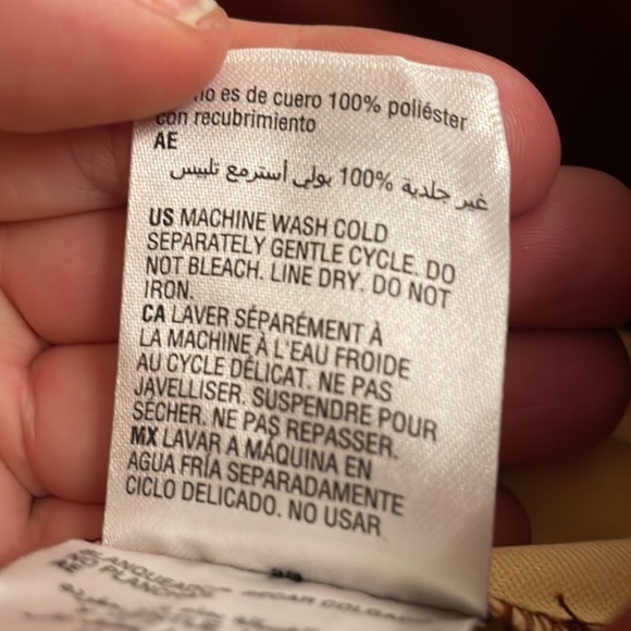 🎉NWT -INC - Burgundy Faux Leather Stretch Leggings size 12 - Picture 6 of 6